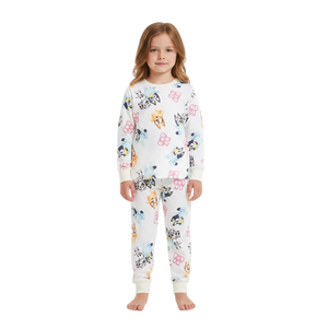 BLUEY White Velour Pyjama Set