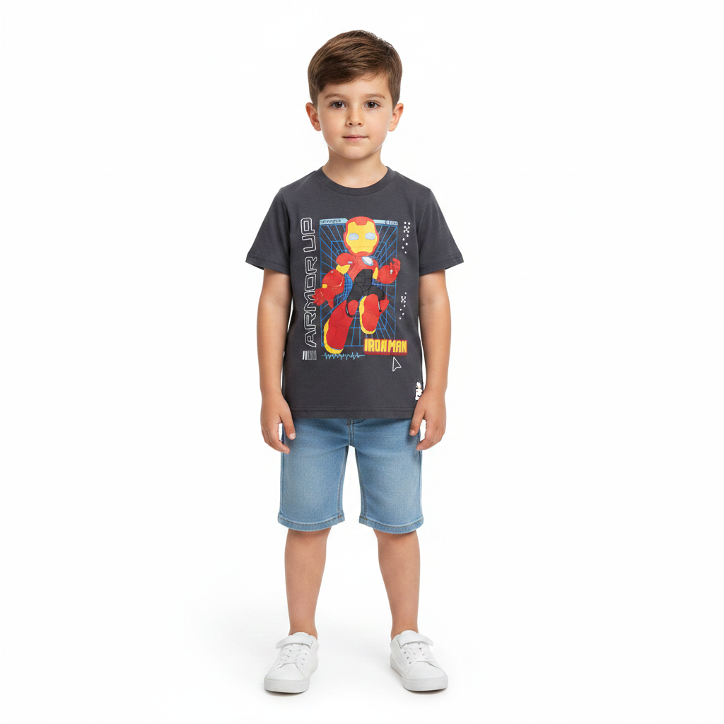 THE AVENGERS Charcoal Iron Man T-Shirt