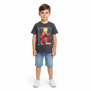 THE AVENGERS Charcoal Iron Man T-Shirt