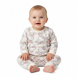 HELLO KITTY Cream Pyjama Set