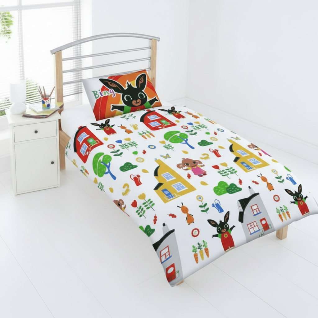 BING BUNNY Village Toddler/Cot Bed Quilt Cover Set