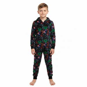 MARVEL COMICS Black Velour All-In-One
