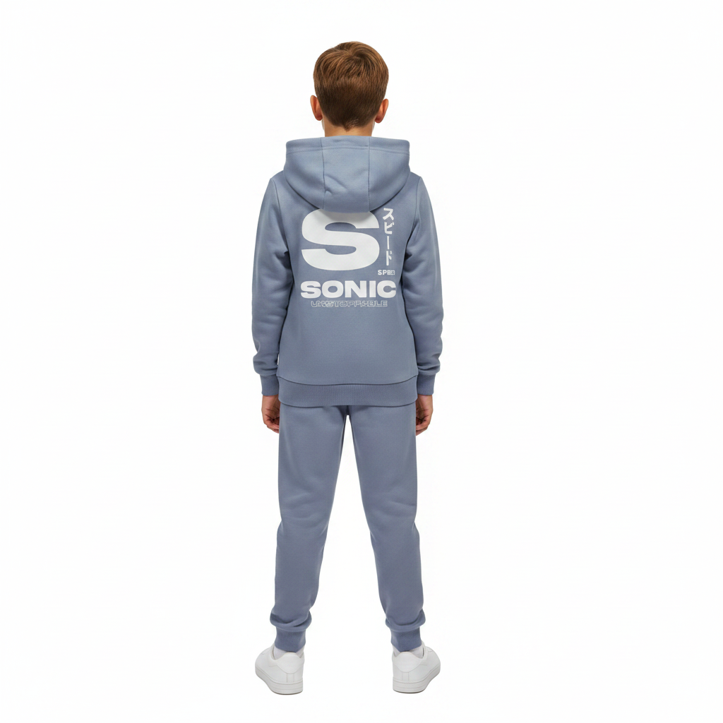 SONIC THE HEDGEHOG Hooded Sweatshirt & Trackpants Set