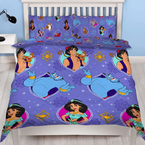 Disney Princess | Aladdin Double/Queen Bed Quilt Cover Set - Sunset | Little Gecko