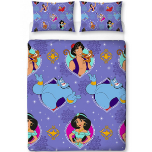 Disney Princess | Aladdin Double/Queen Bed Quilt Cover Set - Sunset | Little Gecko