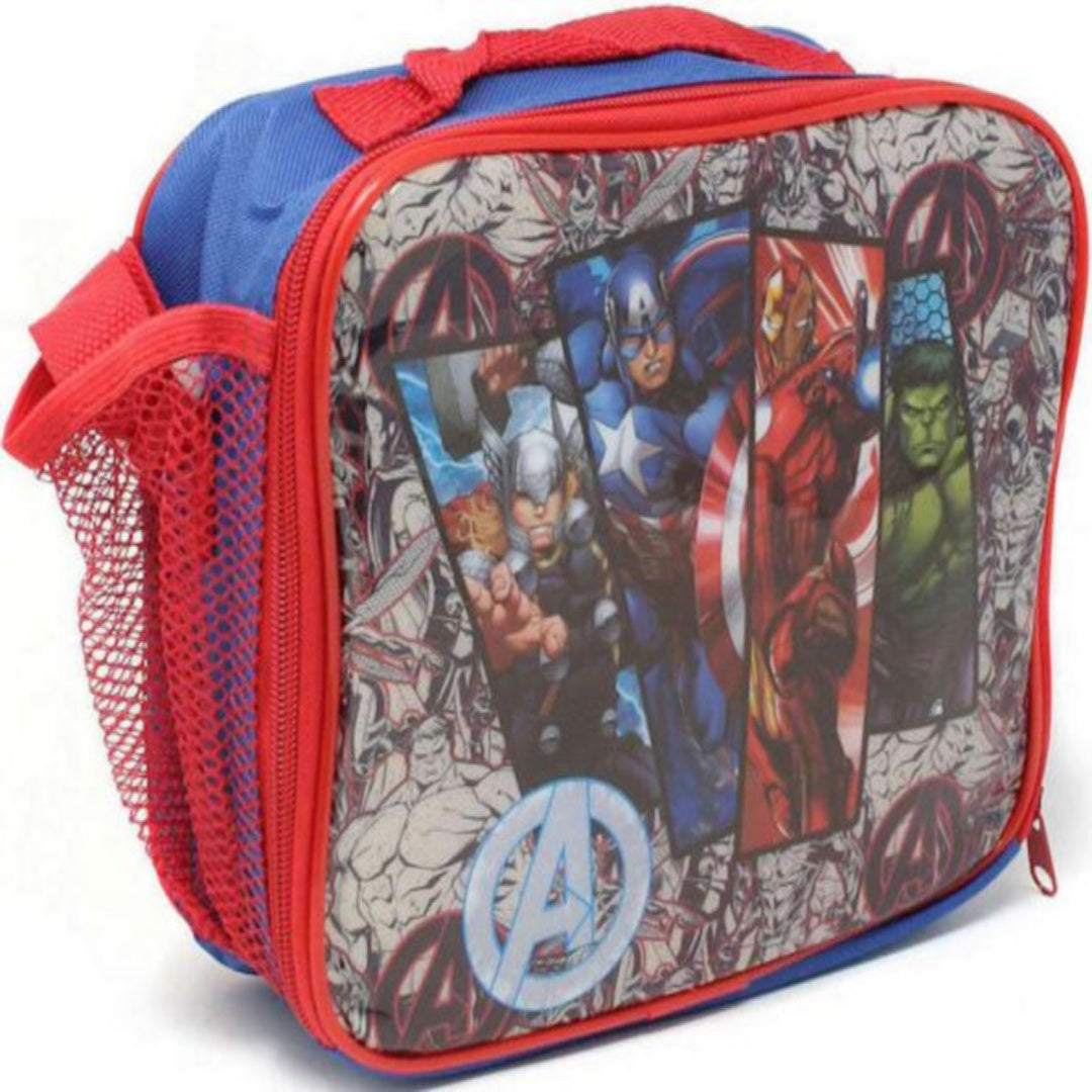 Avengers | Red/Blue Lunch Bag | Little Gecko