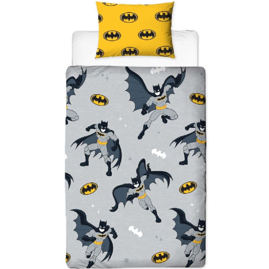 Batman | Logo Single Bed Quilt Cover Set | Little Gecko