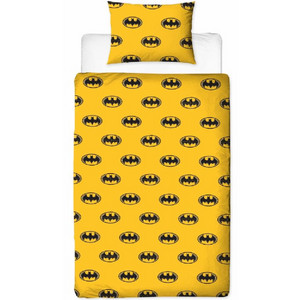 Batman | Logo Single Bed Quilt Cover Set | Little Gecko