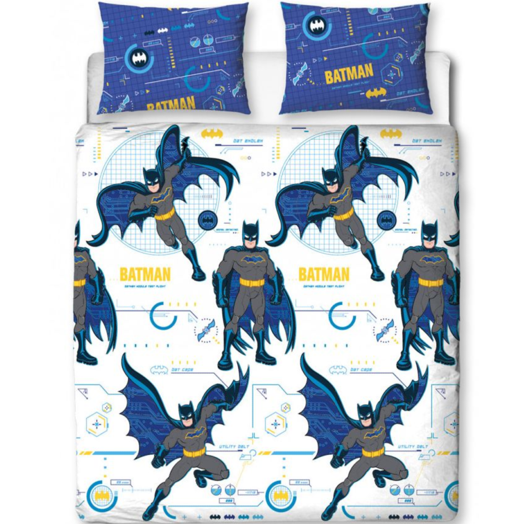 Batman | Tech Double/Queen Bed Quilt Cover Set | Little Gecko