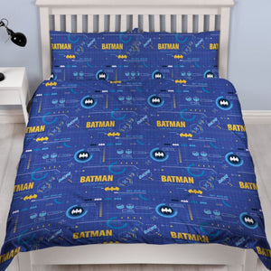 Batman | Tech Double/Queen Bed Quilt Cover Set | Little Gecko