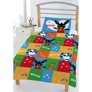 Bing Bunny | Patchwork Toddler/Cot Bed Quilt Cover Set | Little Gecko