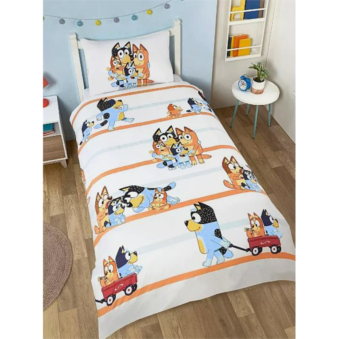 Bluey | Family Single Bed Quilt Cover Set | Little Gecko