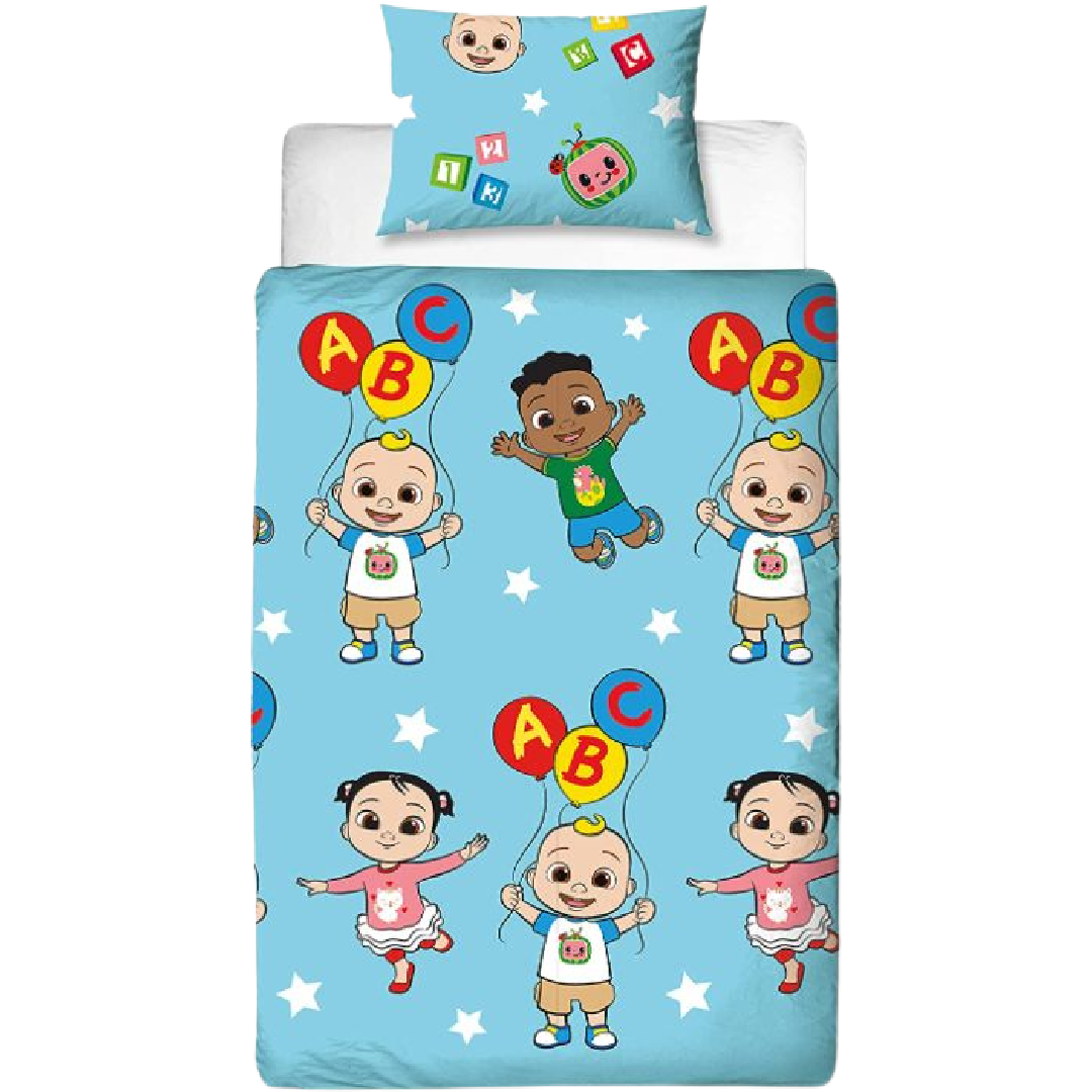 CoComelon | Friends Single Bed Quilt Cover Set | Little Gecko