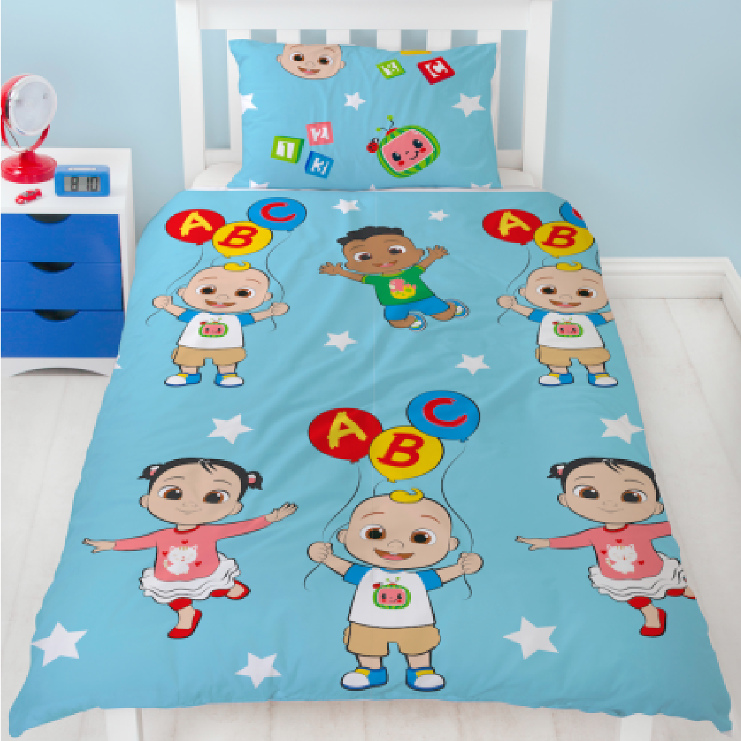 CoComelon | Friends Single Bed Quilt Cover Set | Little Gecko