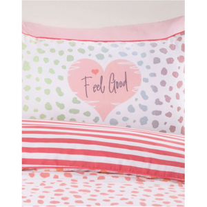 Dalmatian | Blush Ombre Single Bed Quilt Cover Set | Little Gecko