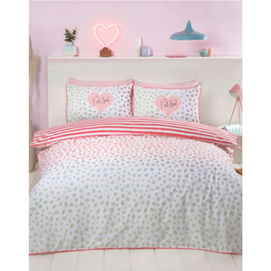 Dalmatian | Blush Ombre Single Bed Quilt Cover Set | Little Gecko