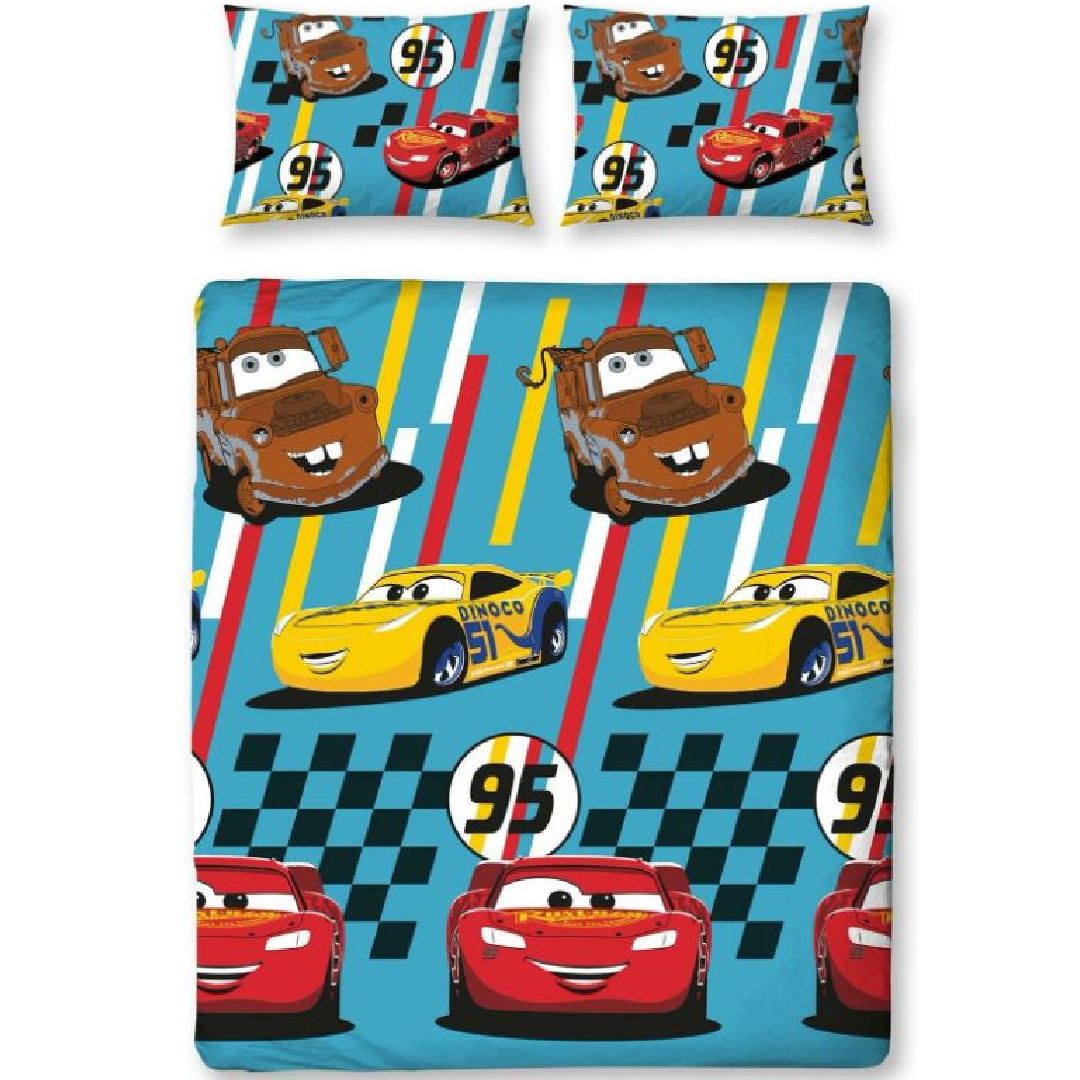 Disney Cars | Dinoco Double/Queen Bed Quilt Cover Set | Little Gecko