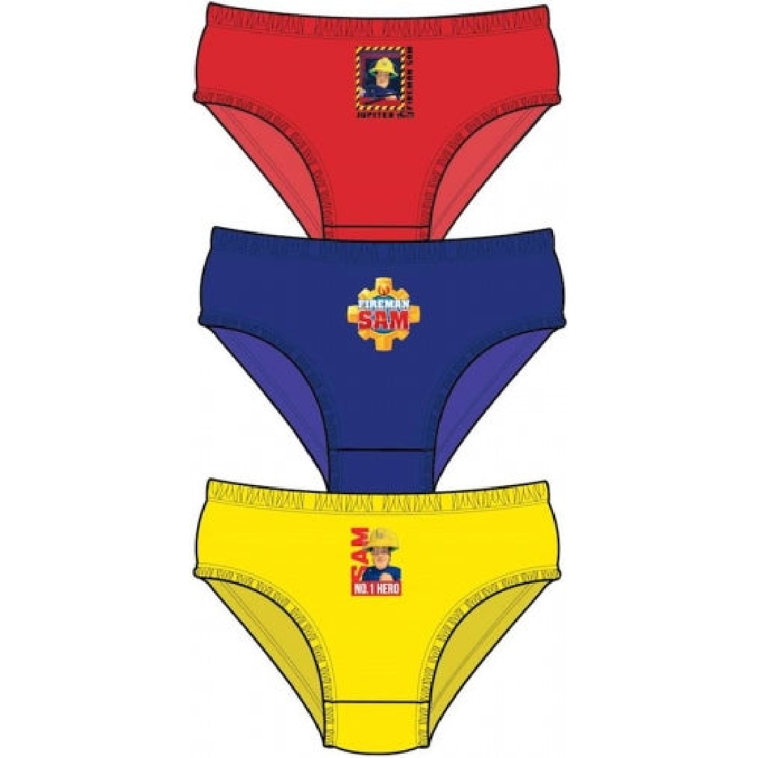 Fireman Sam | 3pk Underwear | Little Gecko