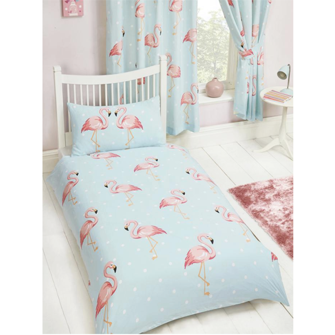 Fifi Flamingo | Single Bed Quilt Cover Set | Little Gecko