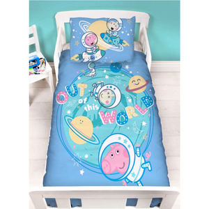 George Pig | Stars Toddler/Cot Bed Quilt Cover Set | Little Gecko