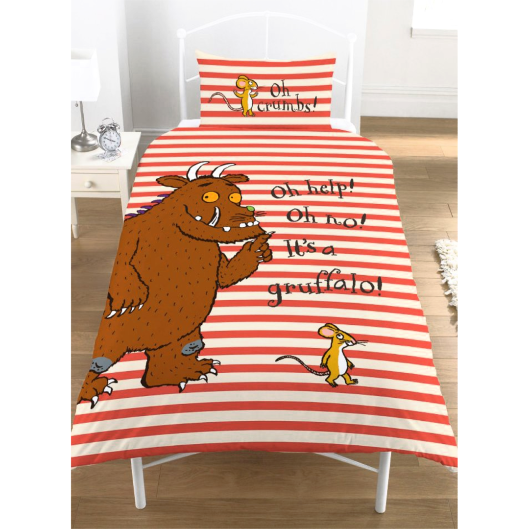 Gruffalo | Oh Help Single Bed Panel Quilt Cover Set | Little GeckoGruffalo | Oh Help Single Bed Panel Quilt Cover Set | Little Gecko