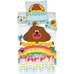 Hey Duggee | Happy Single Bed Panel Quilt Cover Set | Little Gecko