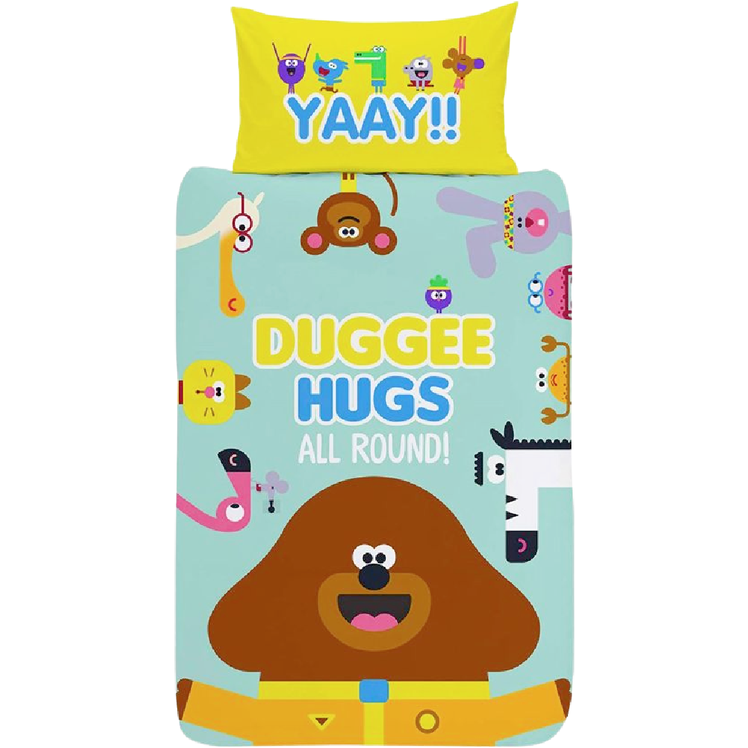 Hey Duggee | Hugs Single Bed Panel Quilt Cover Set | Little Gecko