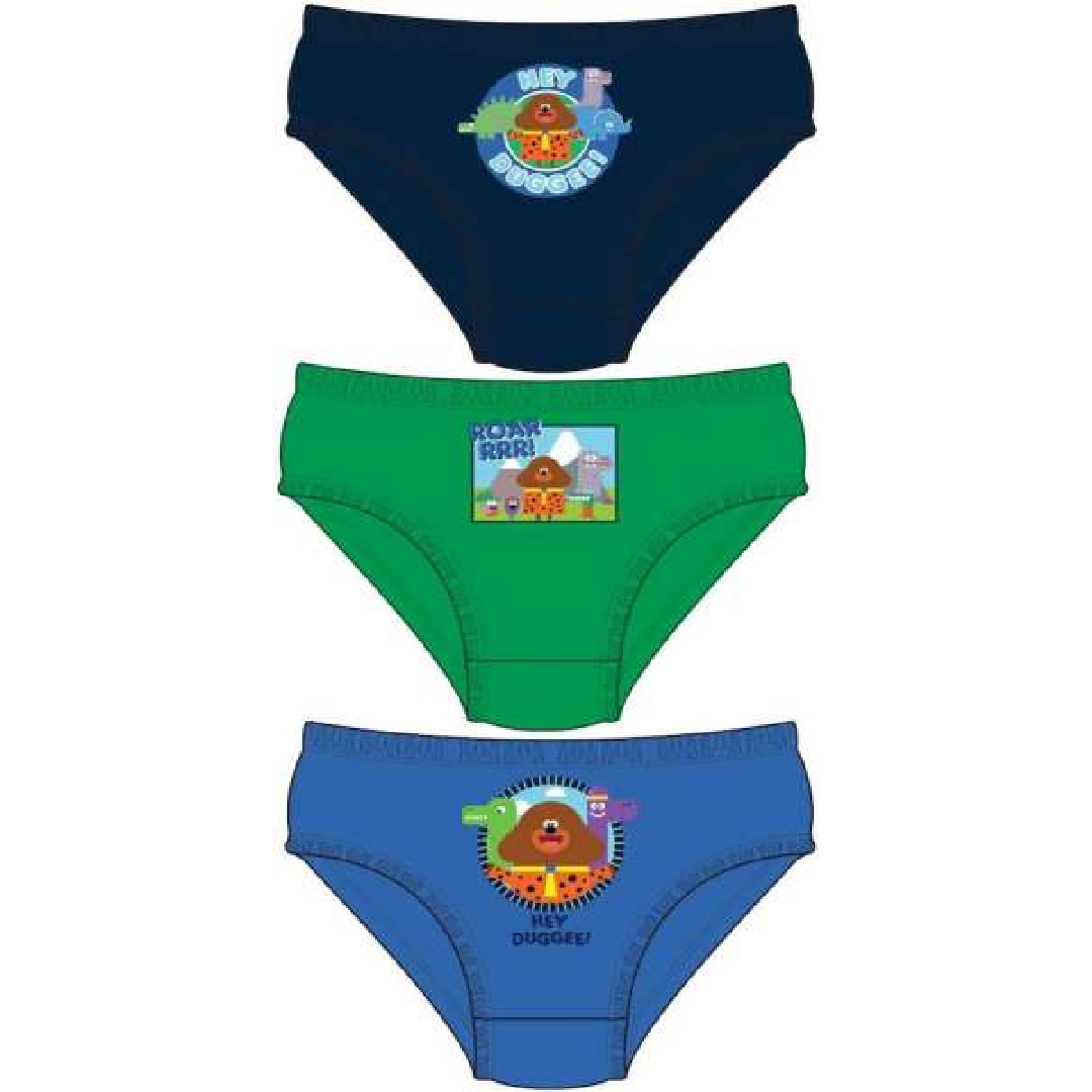 Hey Duggee | 3pk Navy/Green/Blue Underwear | Little Gecko