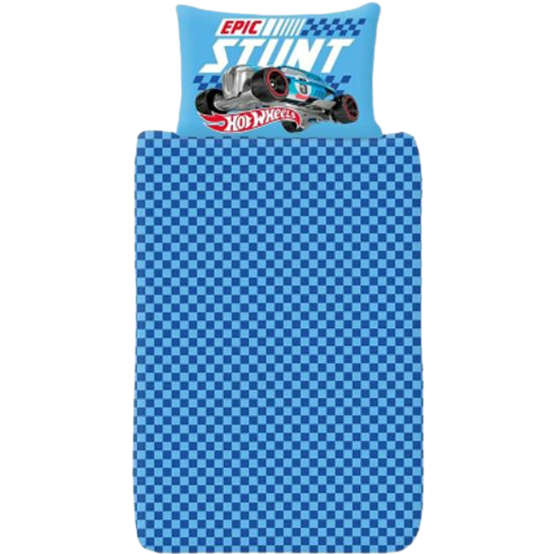 Hot Wheels | Epic Stunt Single Bed Quilt Cover Set | Little Gecko