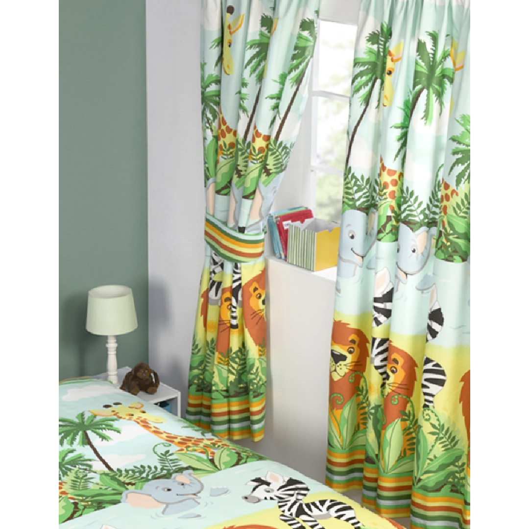 Jungle-Tastic | Ready-Made Lined Curtains | Little Gecko