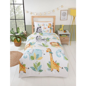 Rumble in the Jungle | Single Bed Quilt Cover Set | Little Gecko