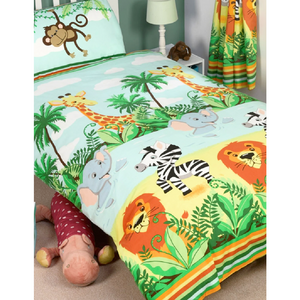Jungle-Tastic | Single Bed Quilt Cover Set | Little Gecko