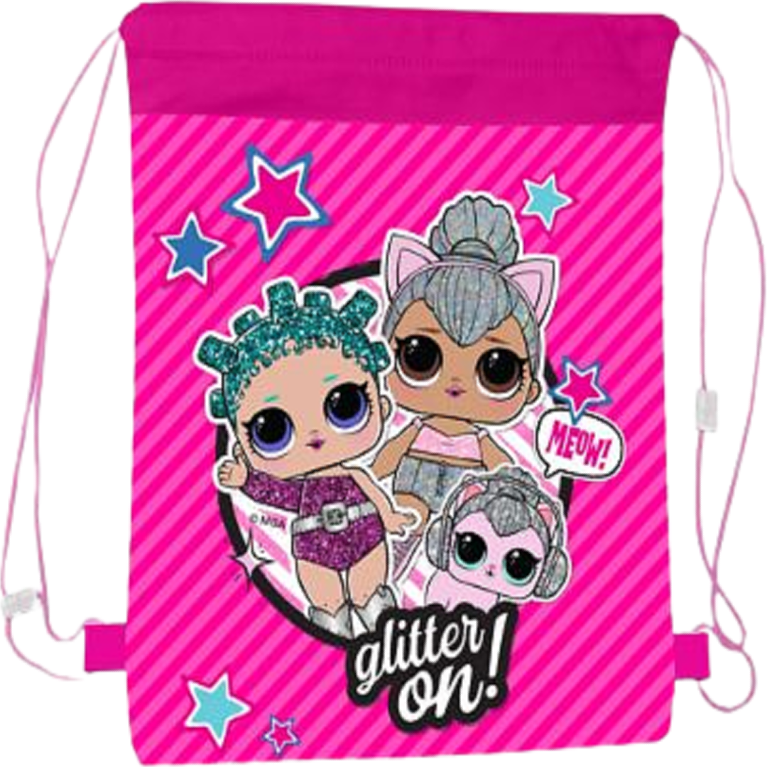 LOL Surprise | Pink Drawstring Bag | Little Gecko