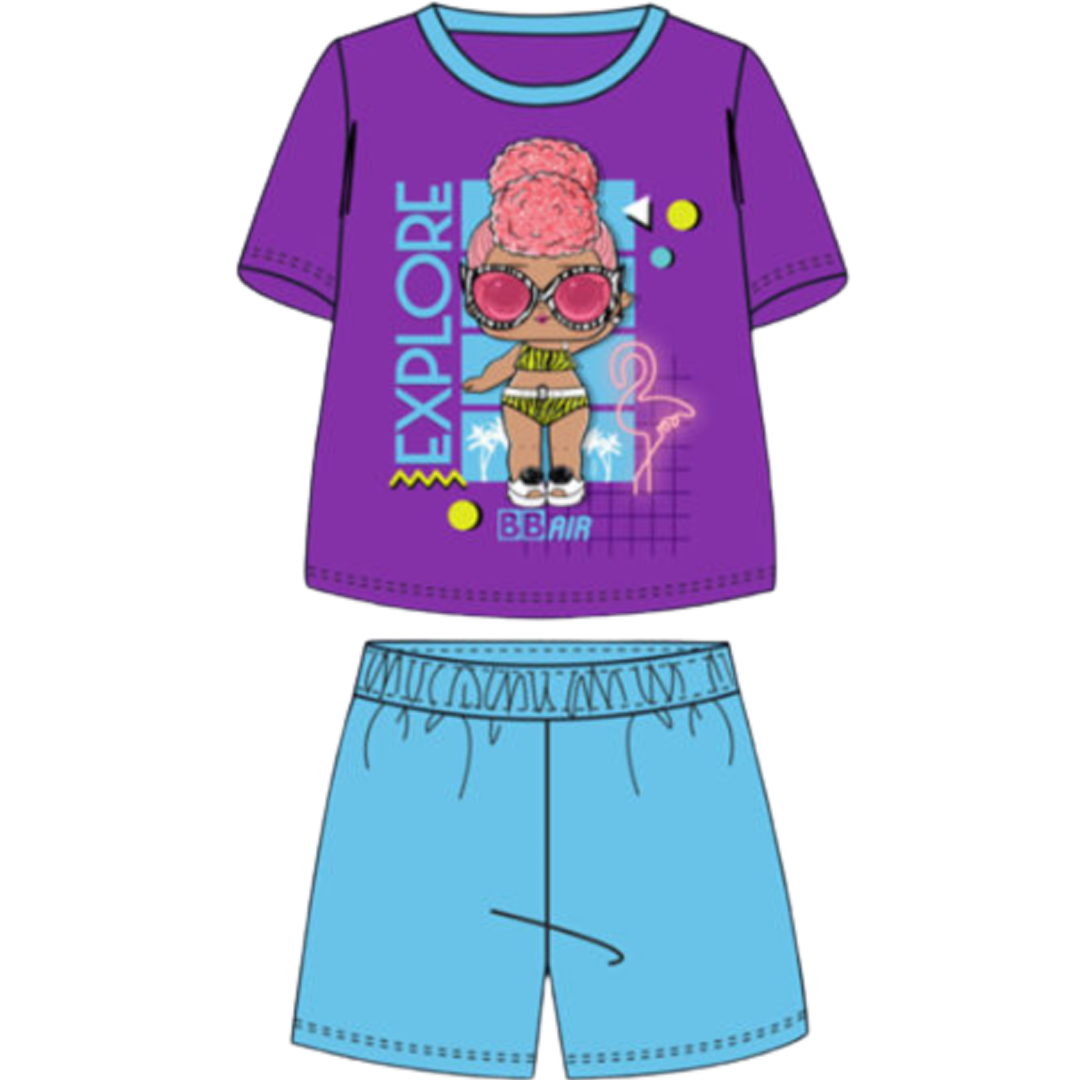 LOL Surprise | Purple Explore Shortie Pyjamas | Little Gecko