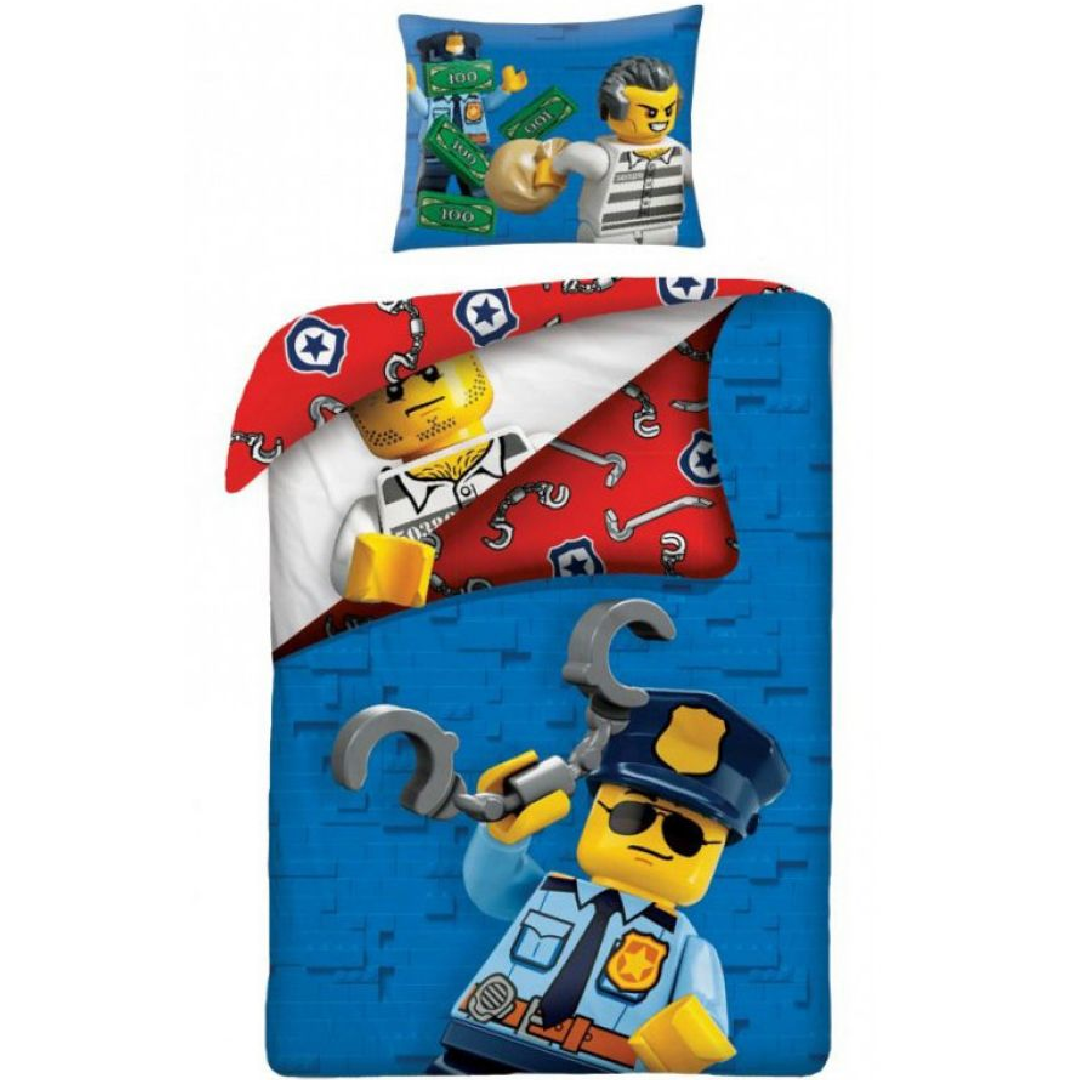 Lego | City Police Single Bed Quilt Cover Set | Little Gecko