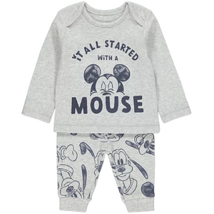 Mickey Mouse | Pyjamas & Dressing Gown Set | Little Gecko
