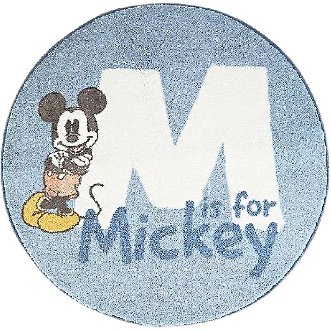 Mickey Mouse | Blue Floor Rug | Little Gecko