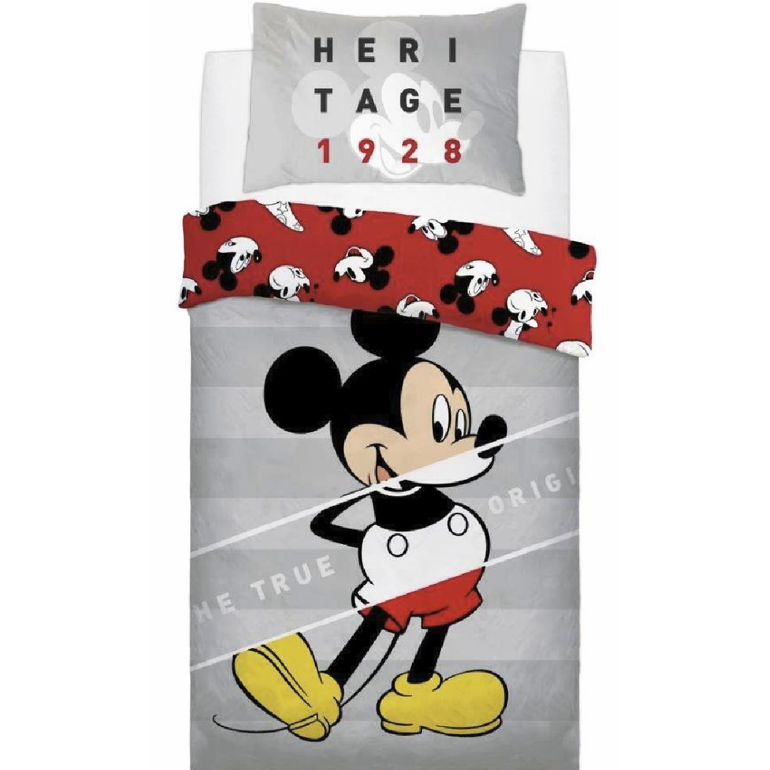 Mickey Mouse | True Single Bed Quilt Cover Set | Little Gecko