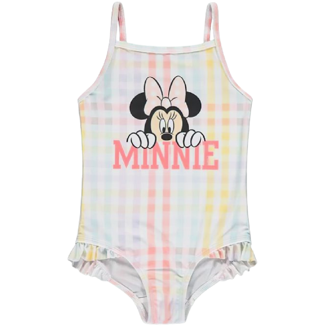 Minnie Mouse | Pastel Gingham Swimsuit | Little Gecko