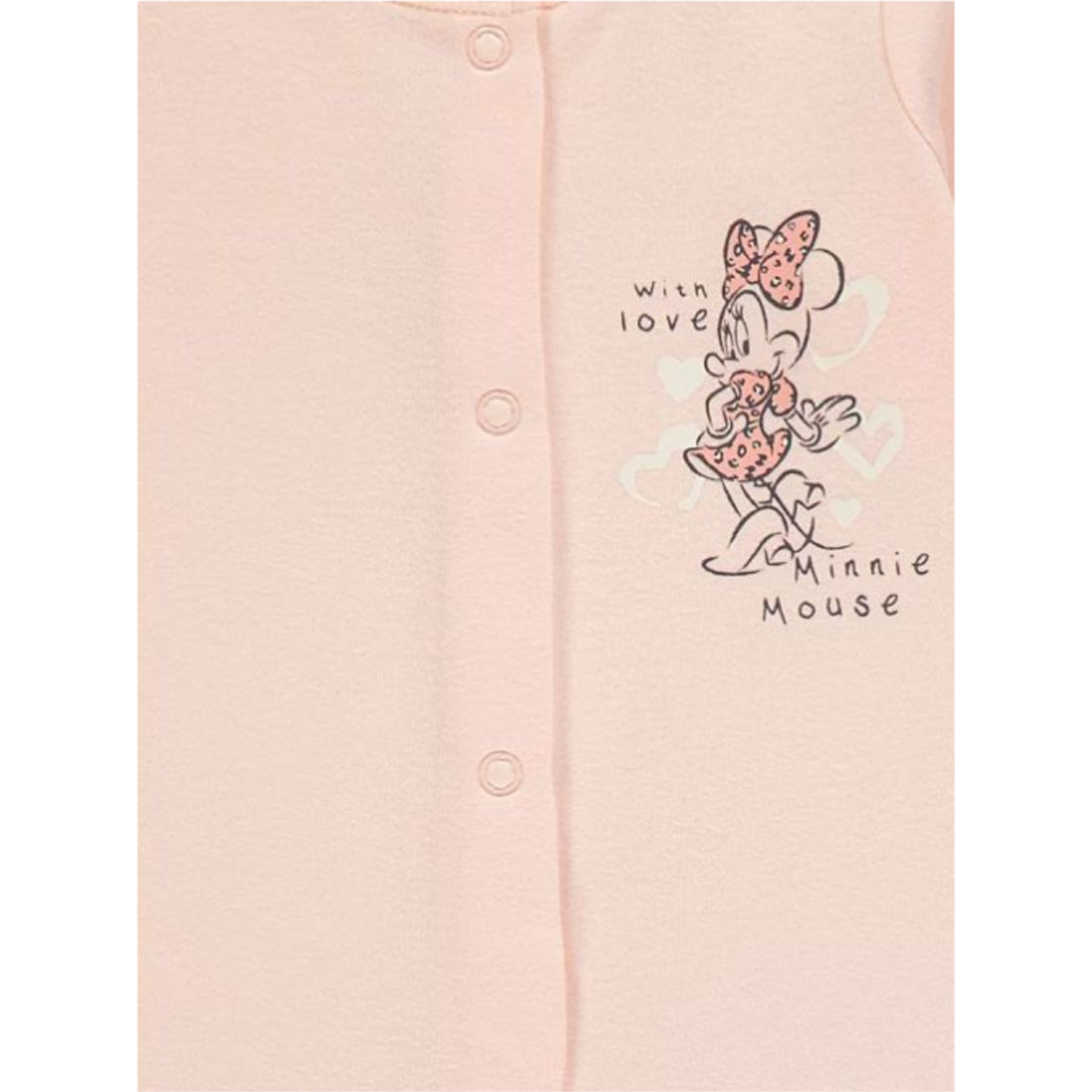 Minnie Mouse | 3pk Pink Animal Print Onesies | Little Gecko
