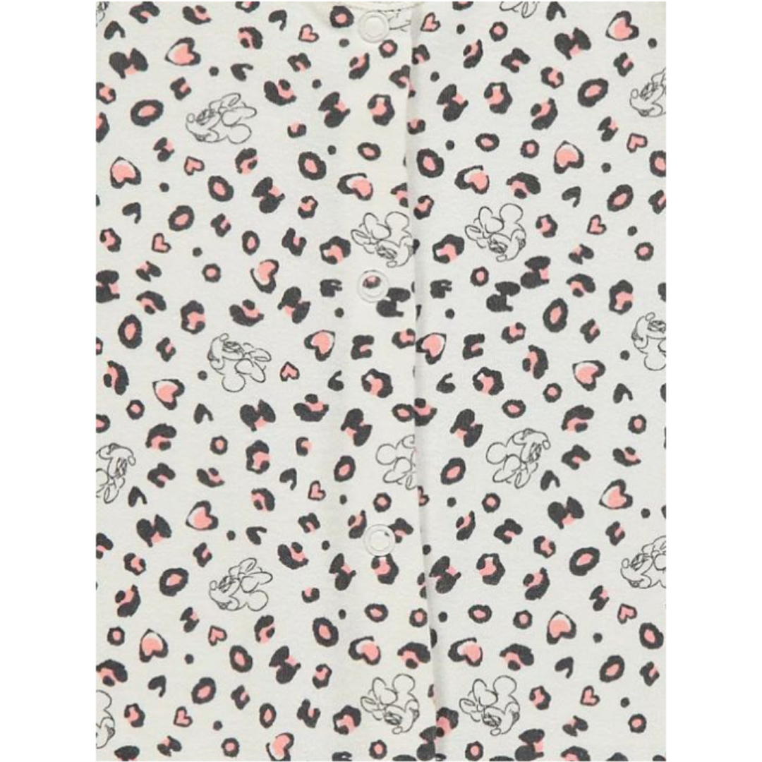 Minnie Mouse | 3pk Pink Animal Print Onesies | Little Gecko