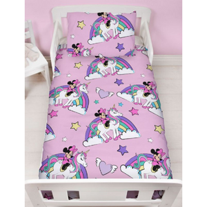 Minnie Mouse | Believe Toddler/Cot Bed Quilt Set | Little Gecko