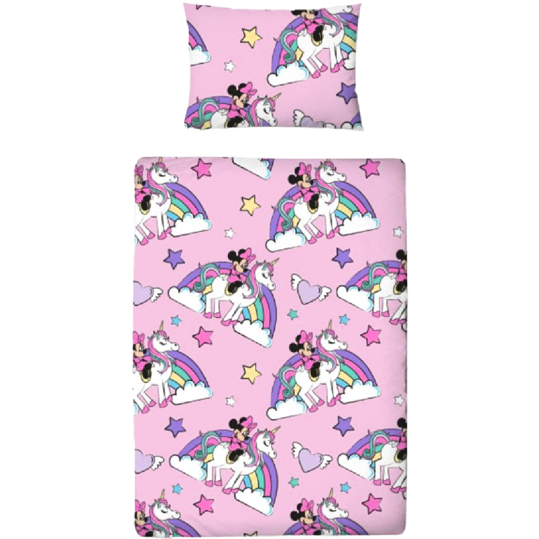 Minnie Mouse | Believe Toddler/Cot Bed Quilt Set | Little Gecko