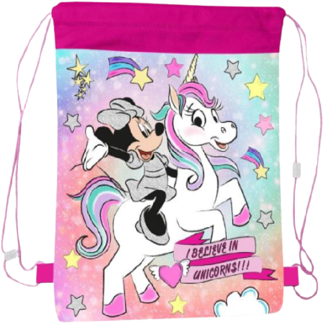 Minnie Mouse | Unicorn Drawstring Bag | Little Gecko