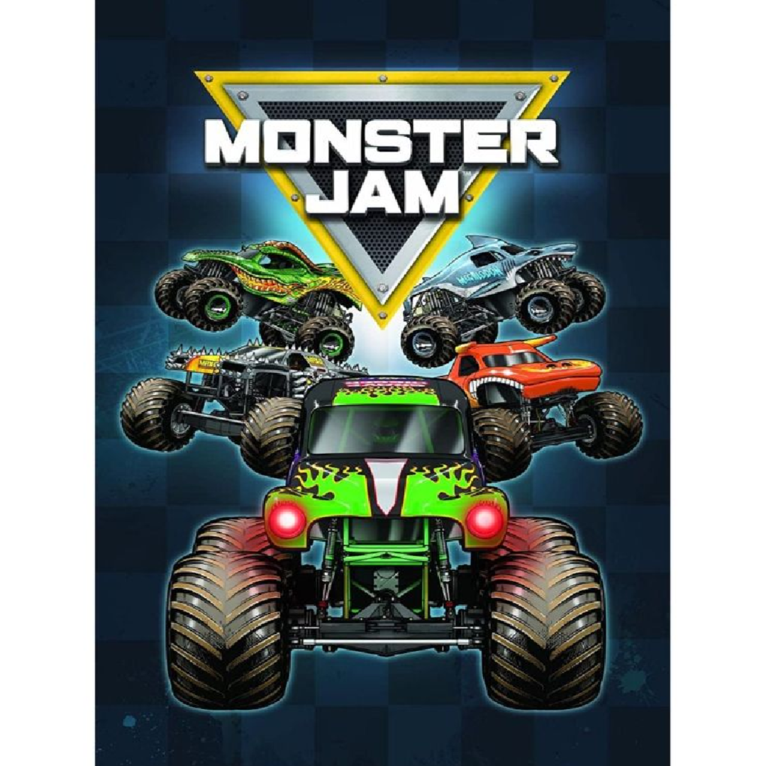 Monster Jam | Fleece Blanket | Little Gecko