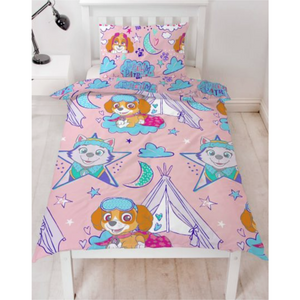 Paw Patrol | Sleepover Single Bed Quilt Cover Set | Little Gecko