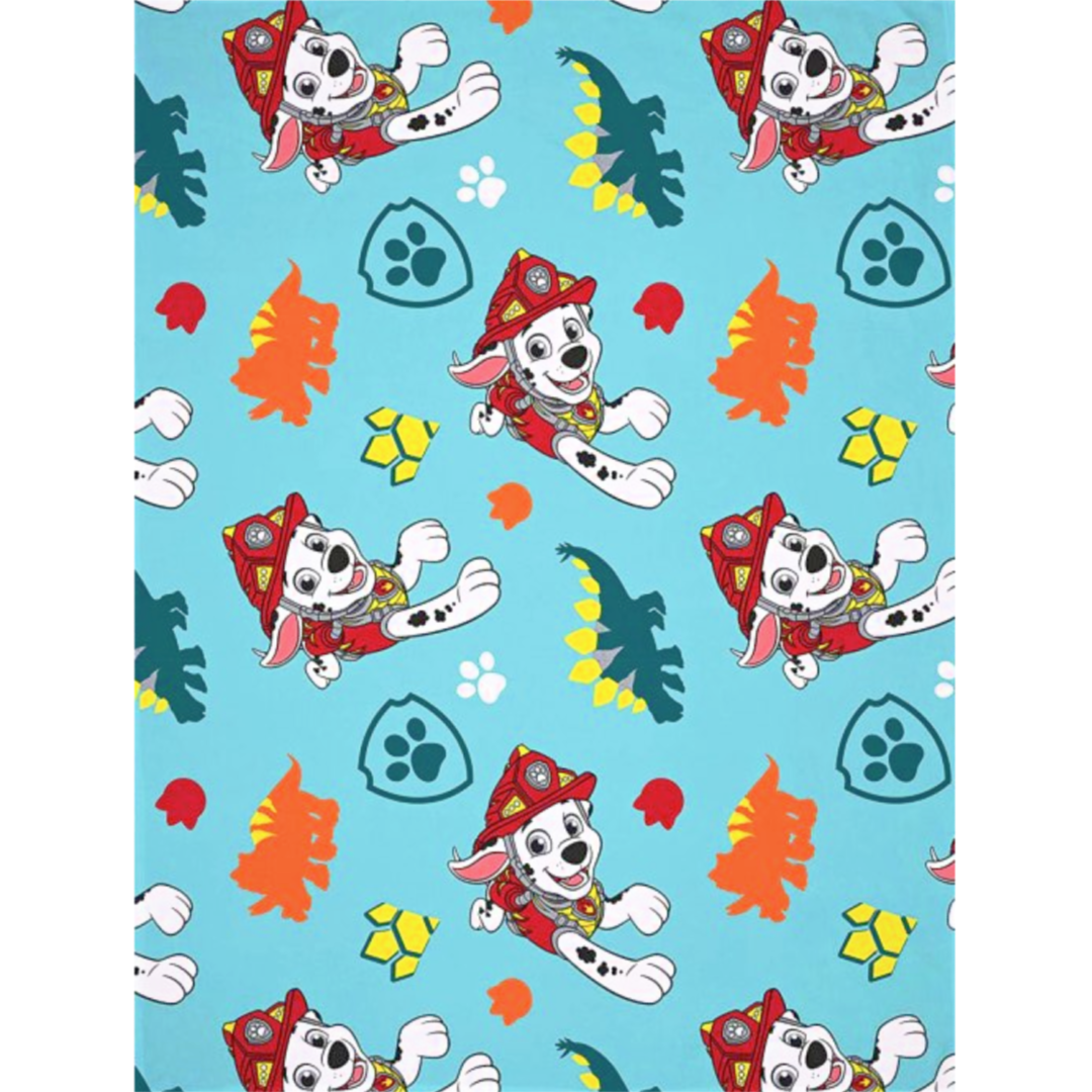 Paw Patrol | Dino Coral Fleece Blanket | Little Gecko