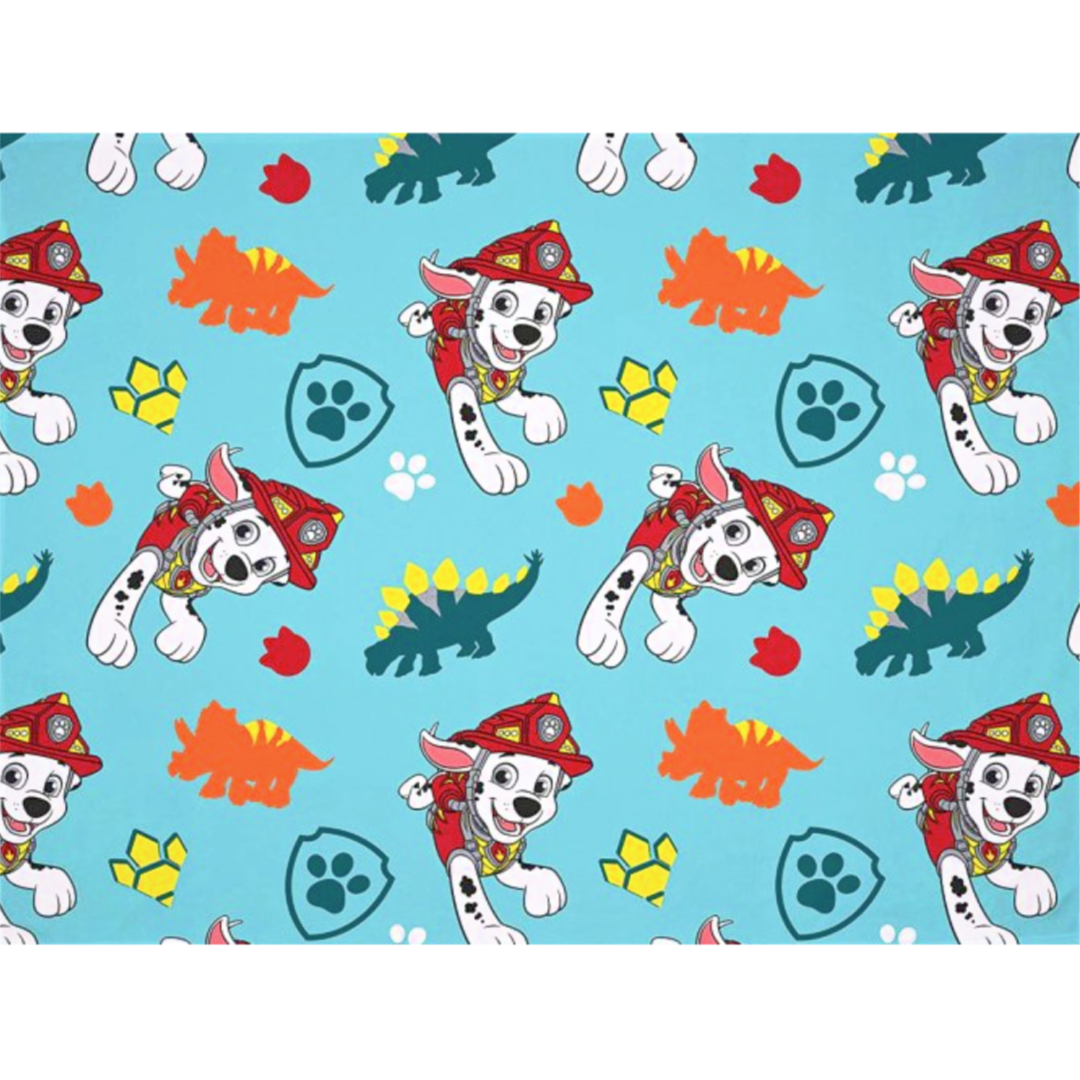 Paw Patrol | Dino Coral Fleece Blanket | Little Gecko