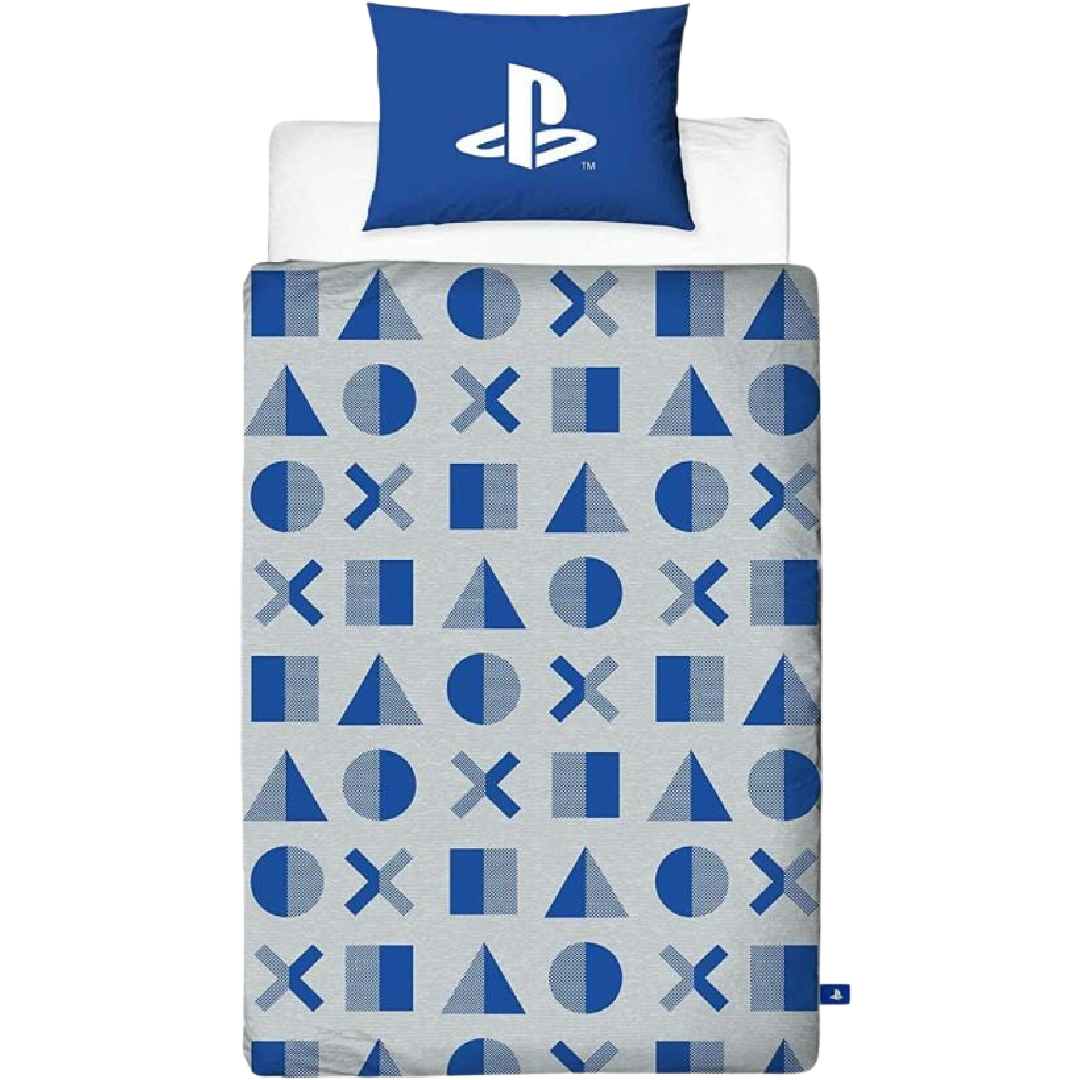 PlayStation | Layer Single Bed Quilt Cover Set | Little Gecko