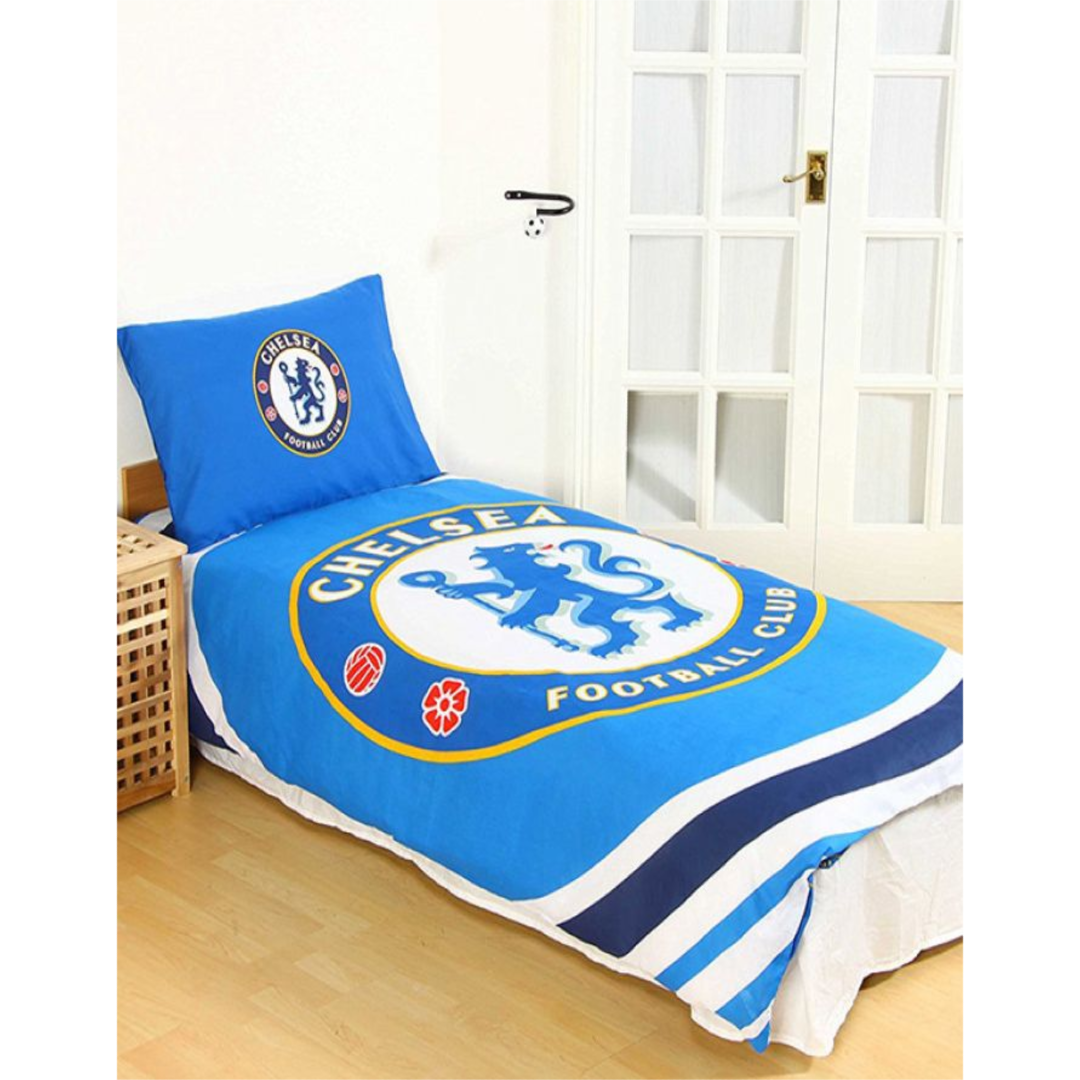 Premier League | Chelsea FC Pulse Single Bed Panel Quilt Cover Set | Little Gecko